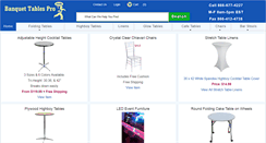 Desktop Screenshot of banquettablespro.com